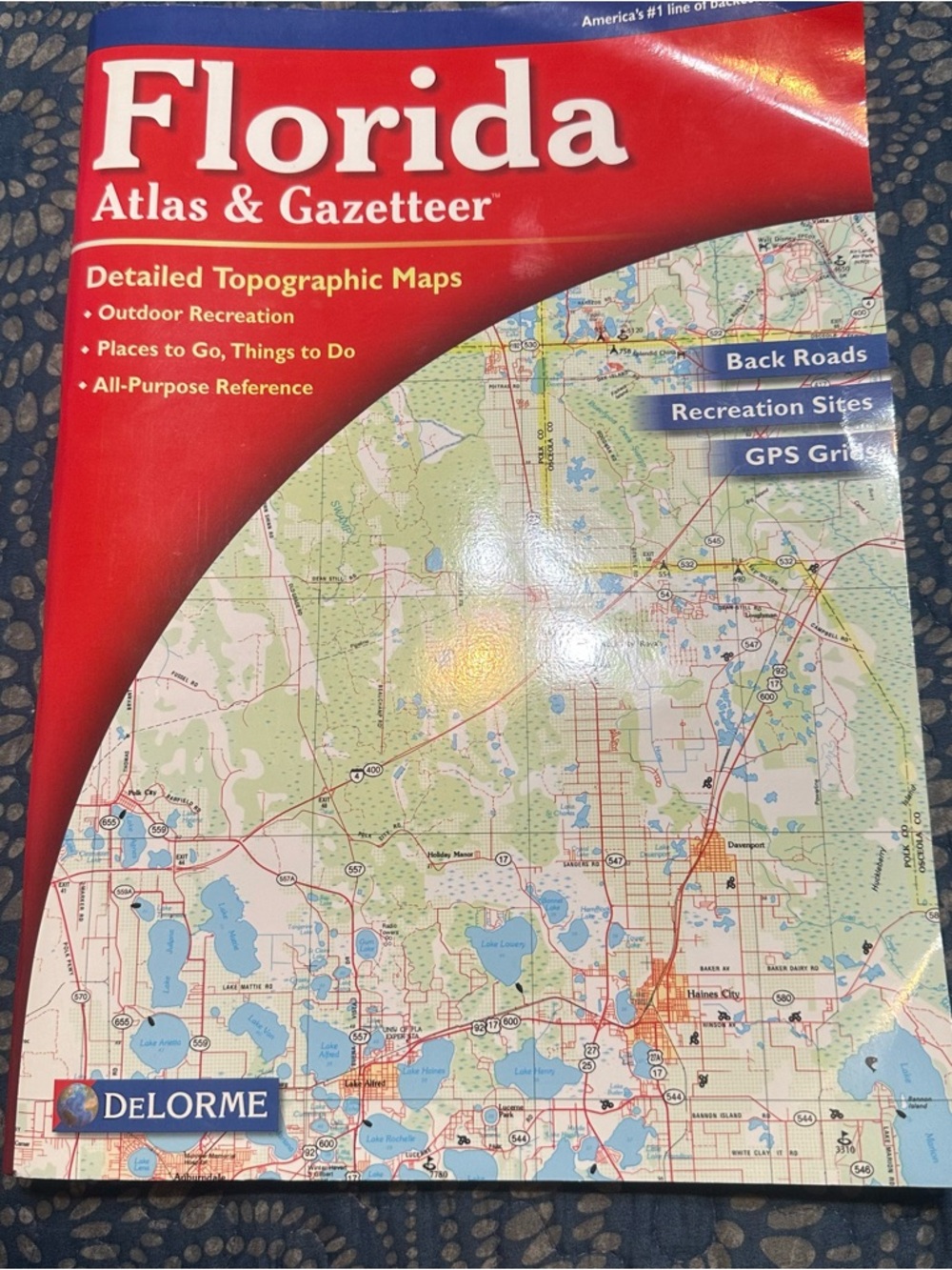 Vintage 2006 Florida Atlas & Gazetteer DeLorme 8th Edition Topographic Road Maps